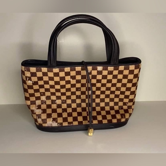 Louis Vuitton Cowhide Animal Print Vintage Handbag